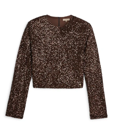 Blouses lange mouw bruin JOSH V - Image 4