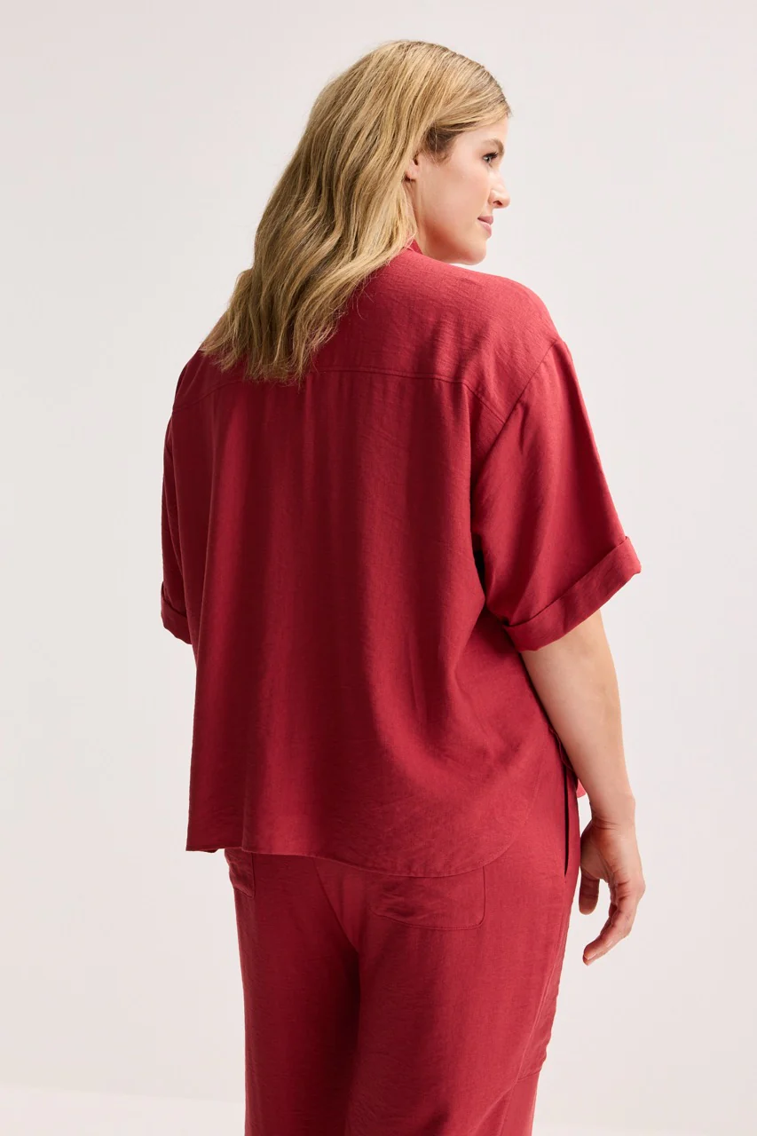 Blouses lange mouw bruin Mayerline - Image 4