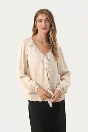 Blouses lange mouw wit Part Two - Image 5