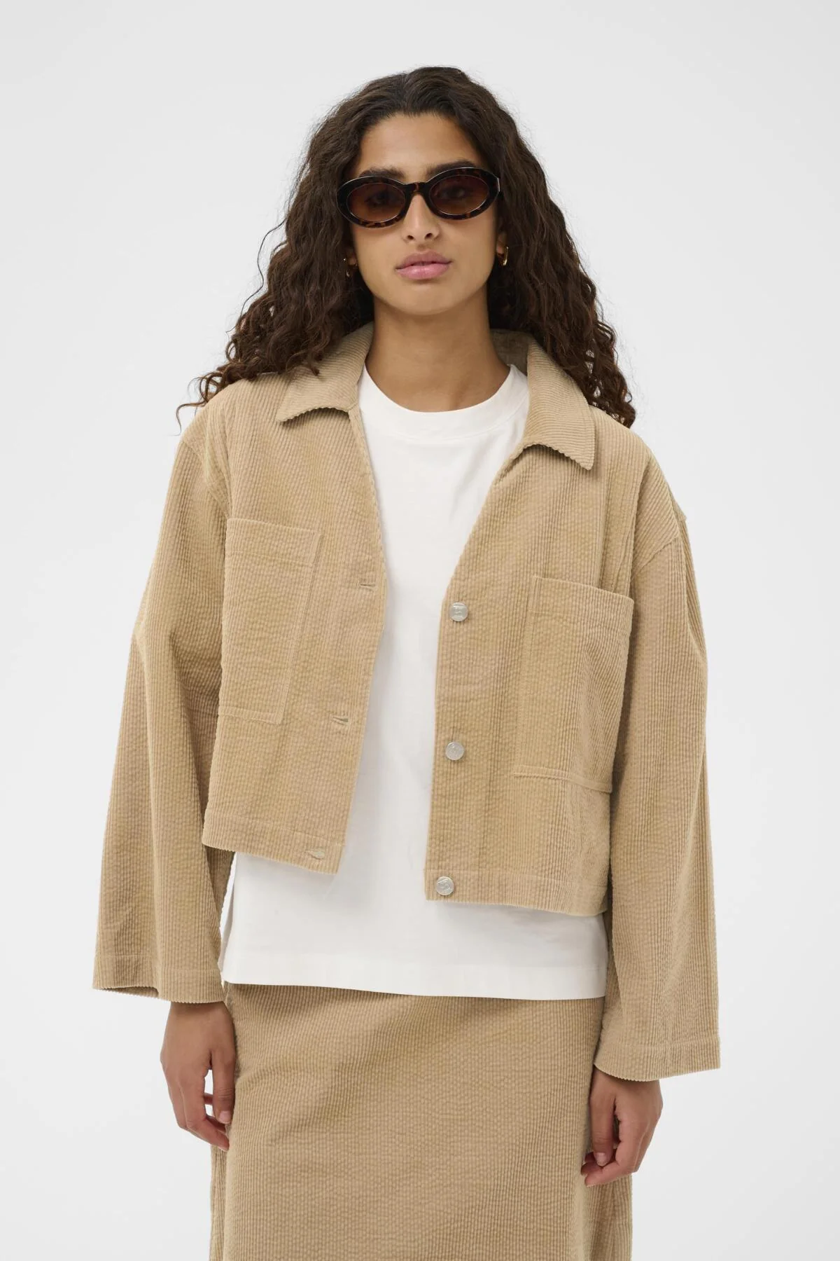 Blouses lange mouw bruin Soaked In Luxury