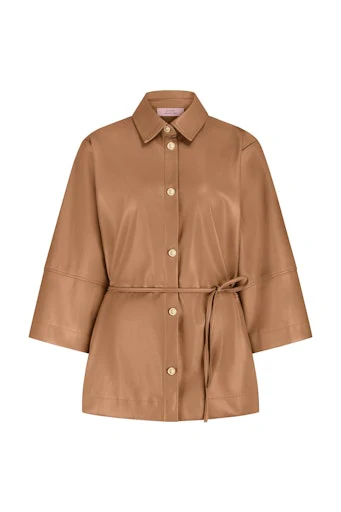 Blouses lange mouw bruin Studio Anneloes