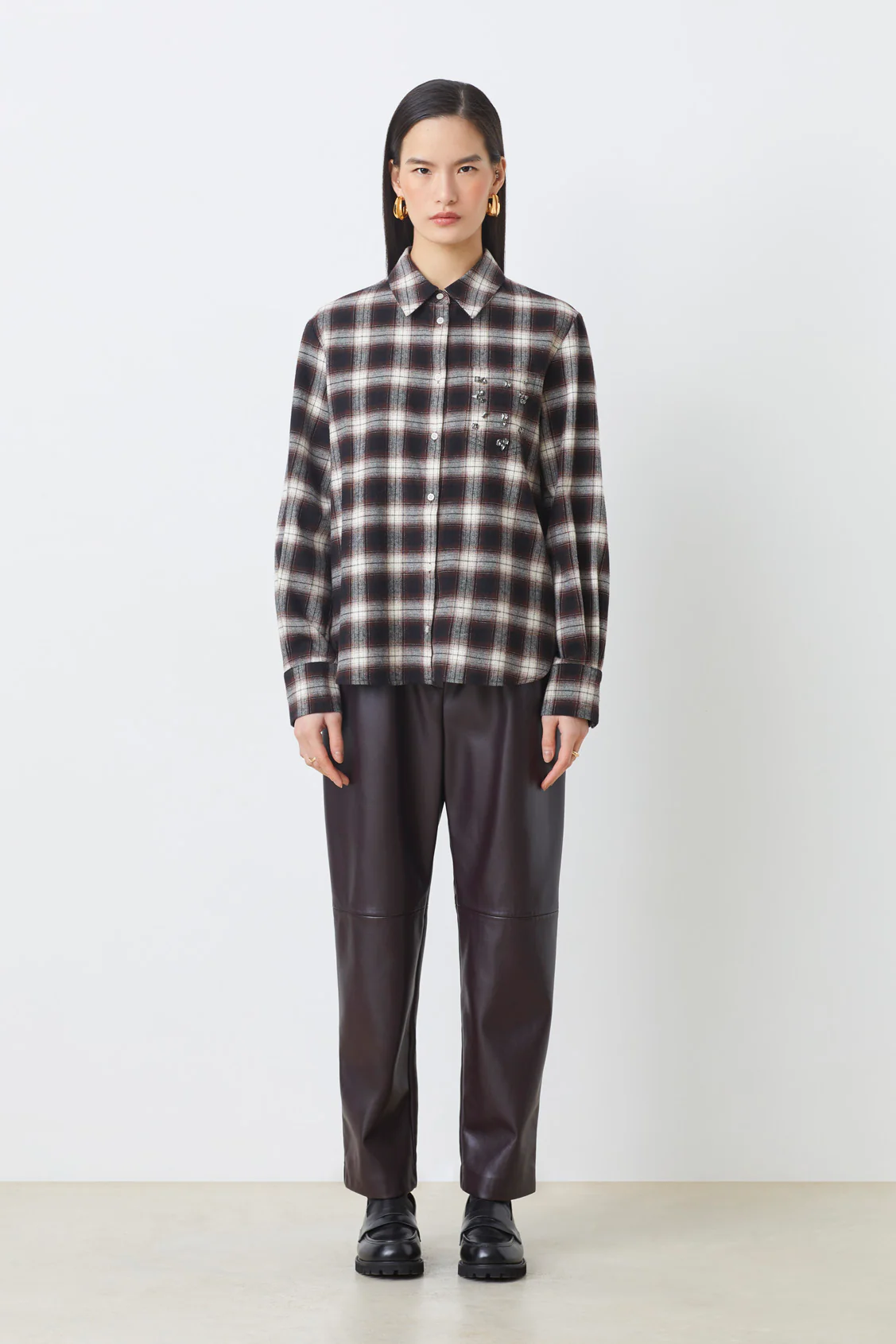 Blouses lange mouw bruin Suncoo Paris - Image 2