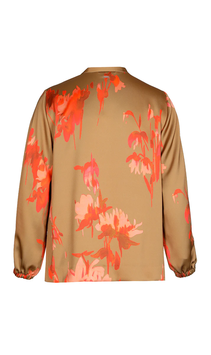 Blouses lange mouw bruin Xandres Gold - Image 2