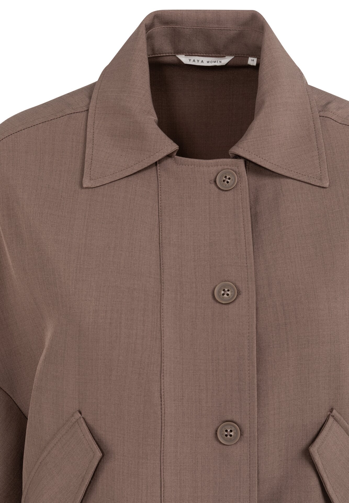 Blouses lange mouw bruin YAYA - Image 2