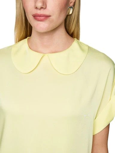 Blouses korte mouw geel Marc Cain - Image 4