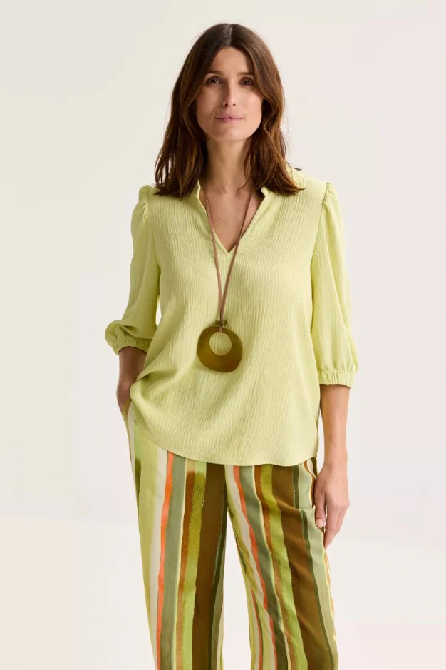 Blouses lange mouw geel Mayerline