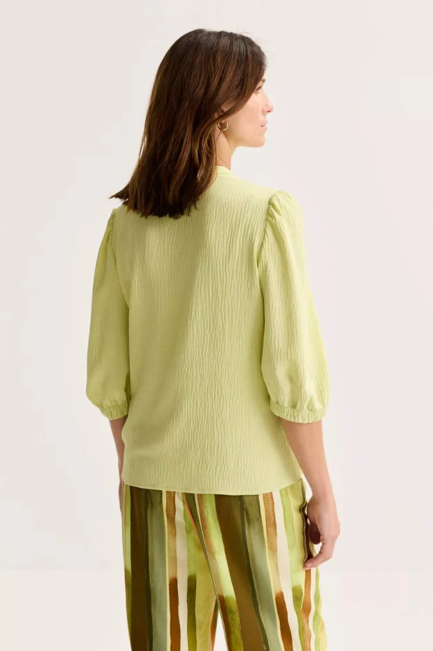 Blouses lange mouw geel Mayerline - Image 2