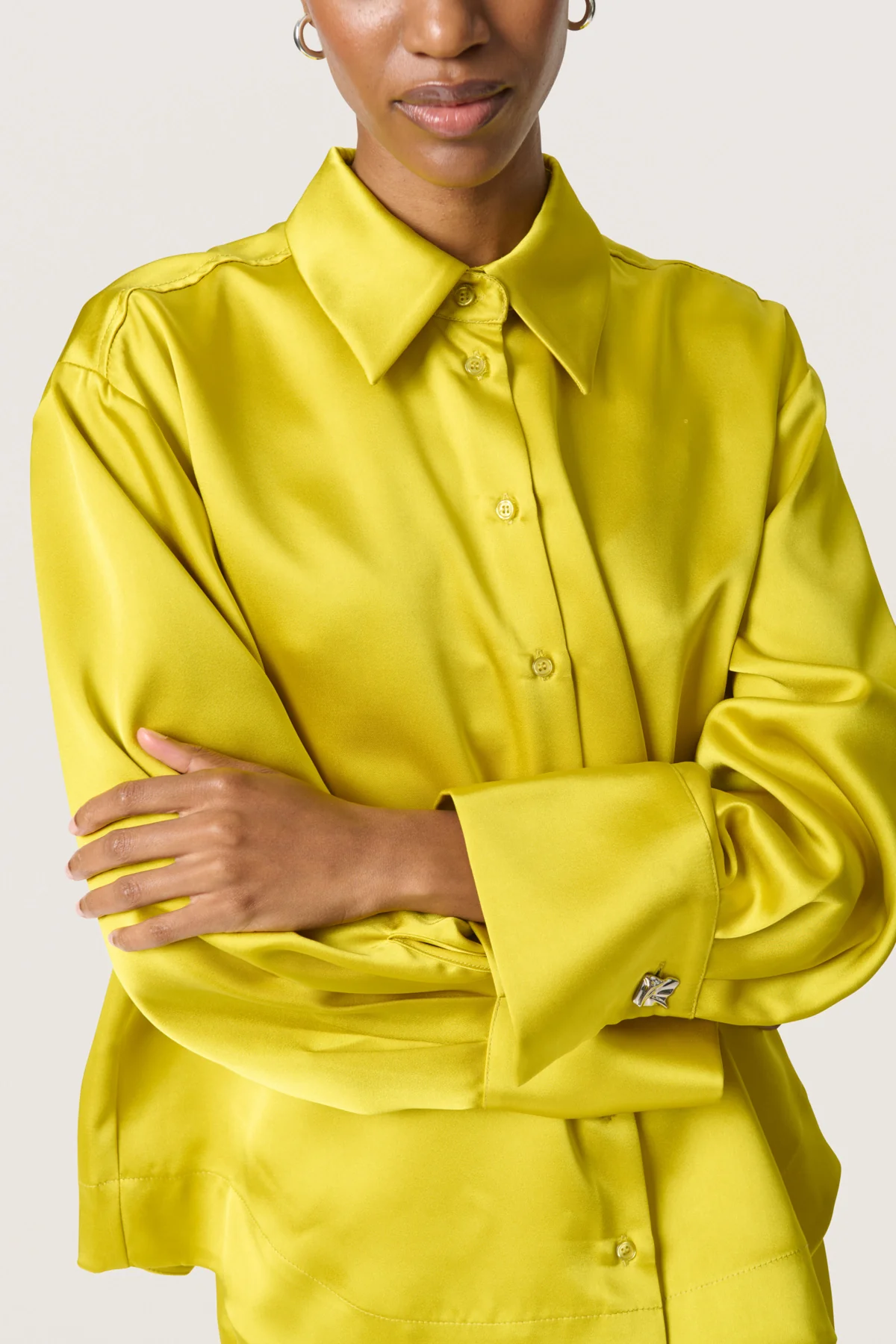 Blouses lange mouw geel Soaked In Luxury - Image 2