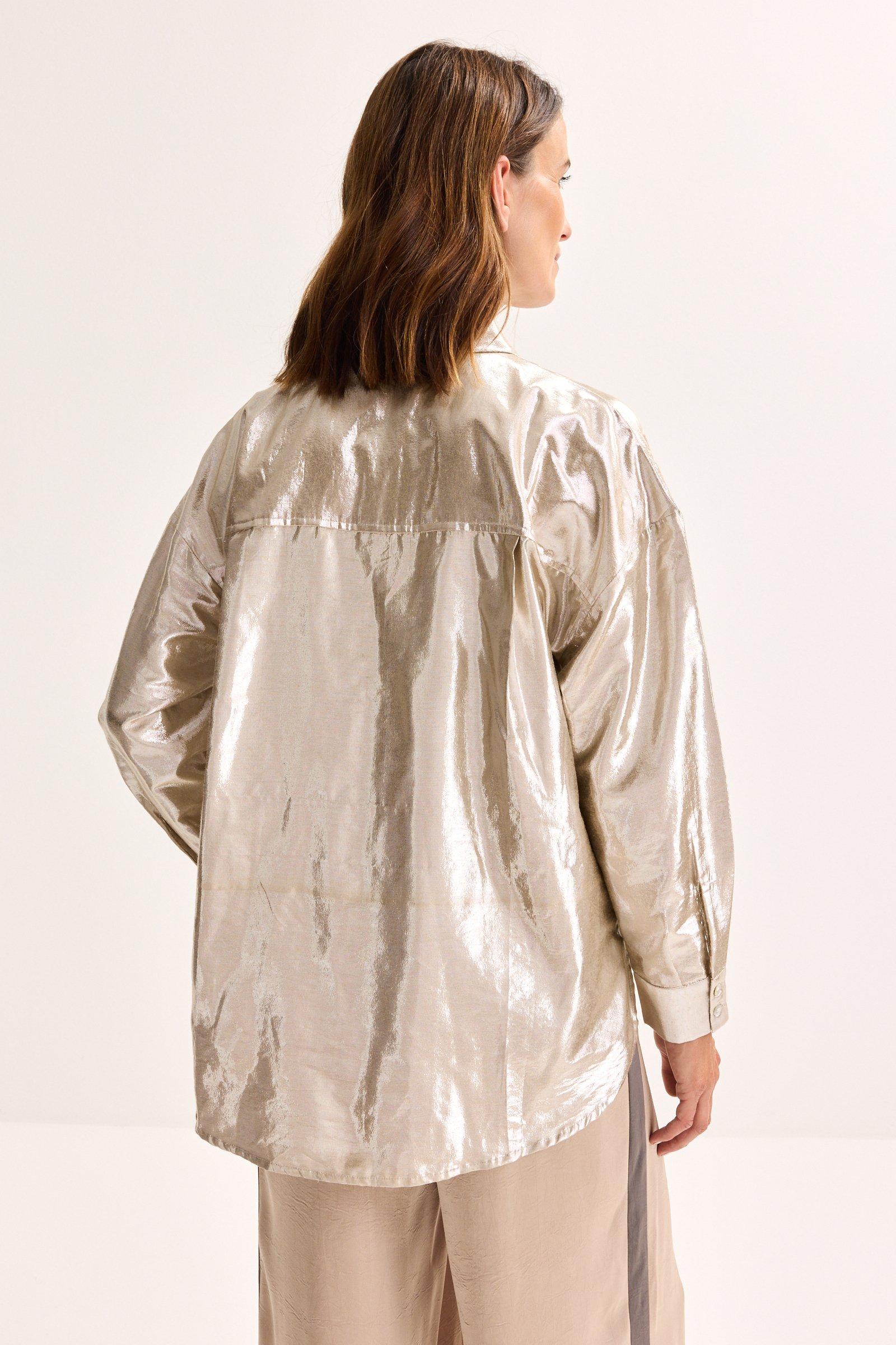 Blouses lange mouw goud Améline - Image 5
