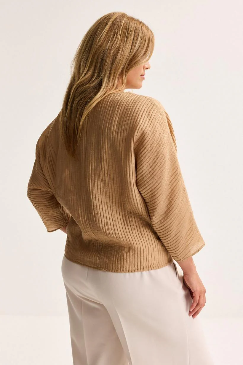 Blouses lange mouw goud Mayerline - Image 3