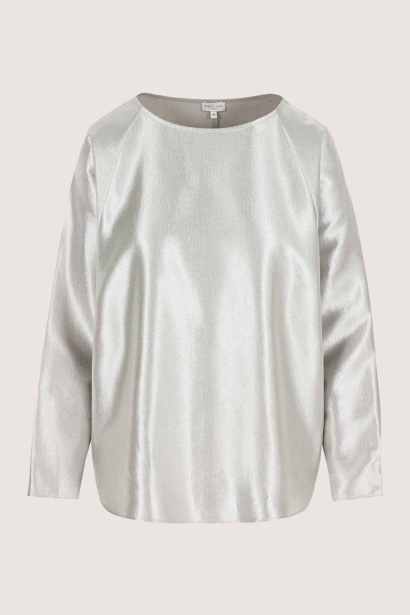 Blouses lange mouw grijs Améline - Image 2
