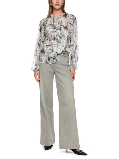 Blouses lange mouw grijs Marc Cain - Image 3