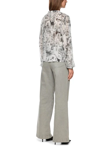 Blouses lange mouw grijs Marc Cain - Image 4