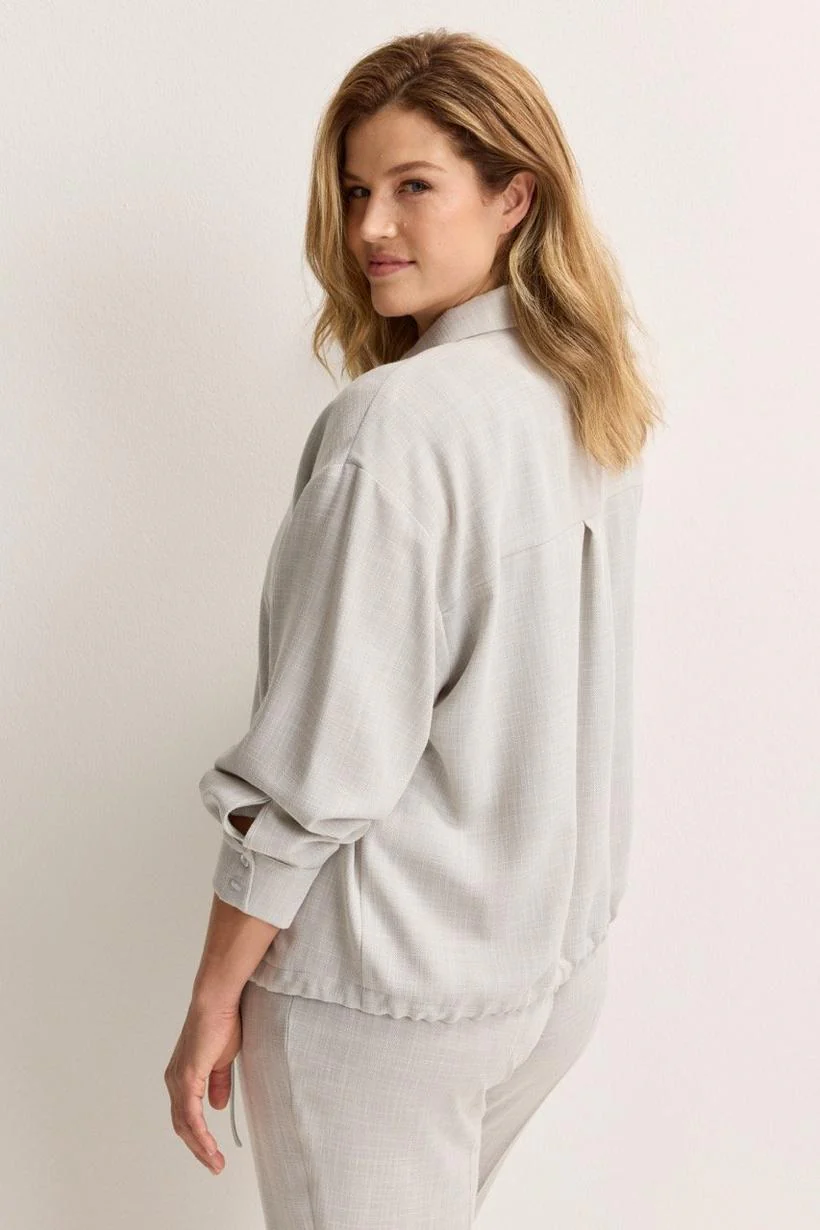 Blouses lange mouw grijs Mayerline - Image 2