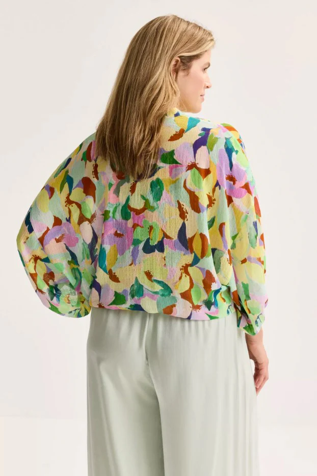 Blouses lange mouw groen Améline - Image 2