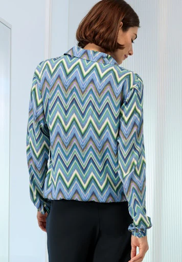 Blouses lange mouw groen Bianca - Image 2