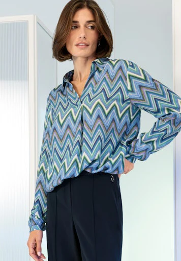 Blouses lange mouw groen Bianca - Image 4