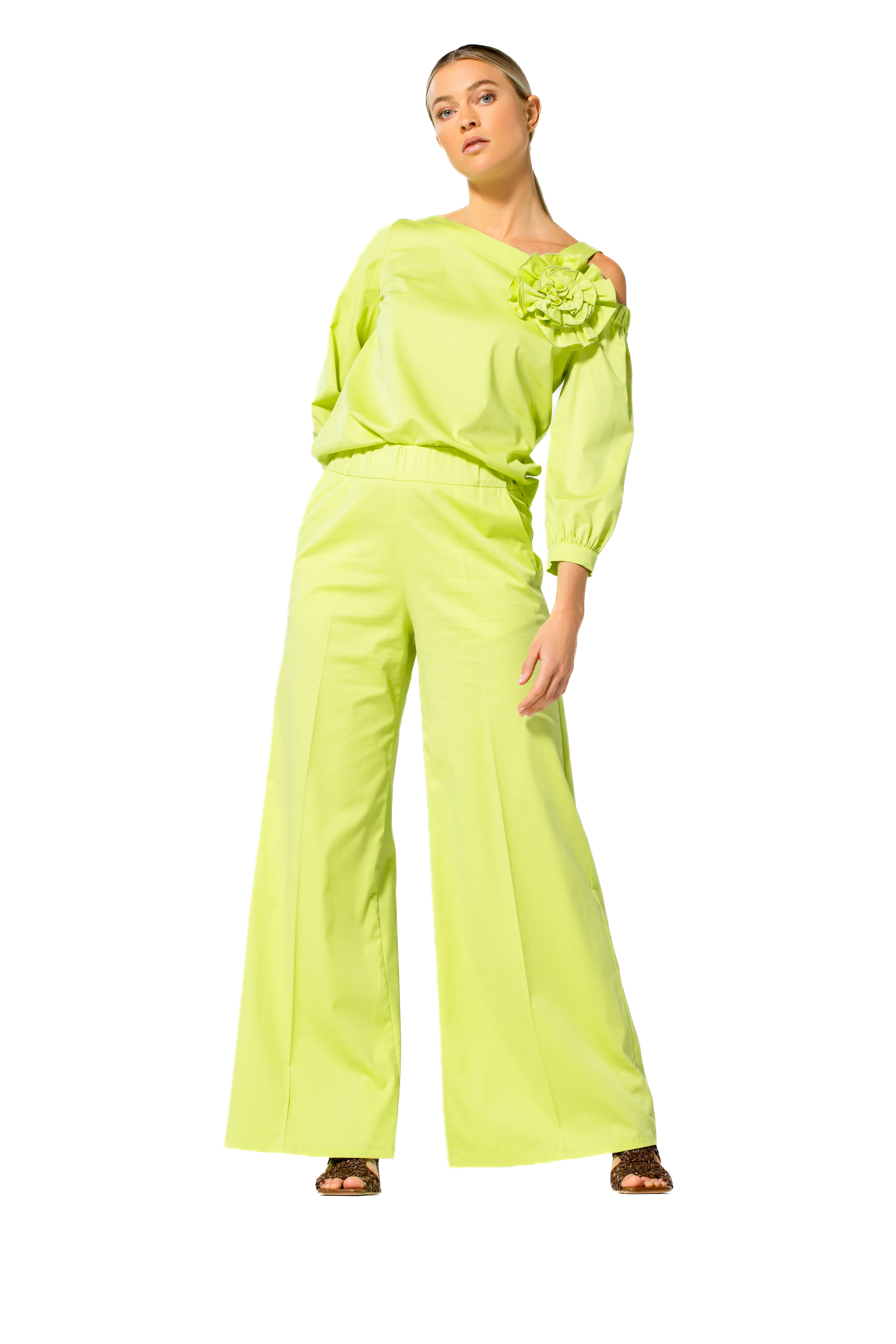 Blouses lange mouw groen Caroline Biss - Image 3