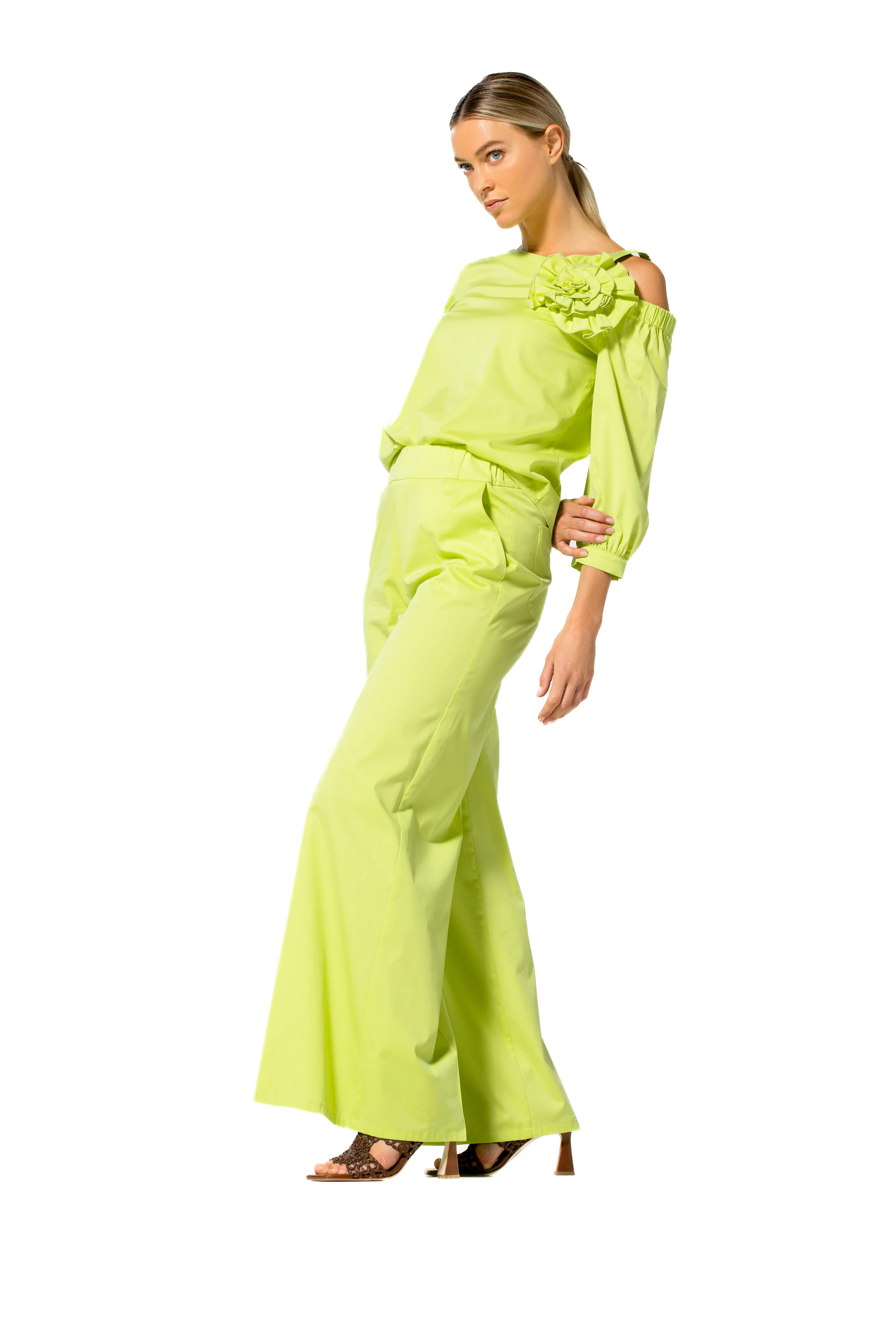 Blouses lange mouw groen Caroline Biss - Image 4