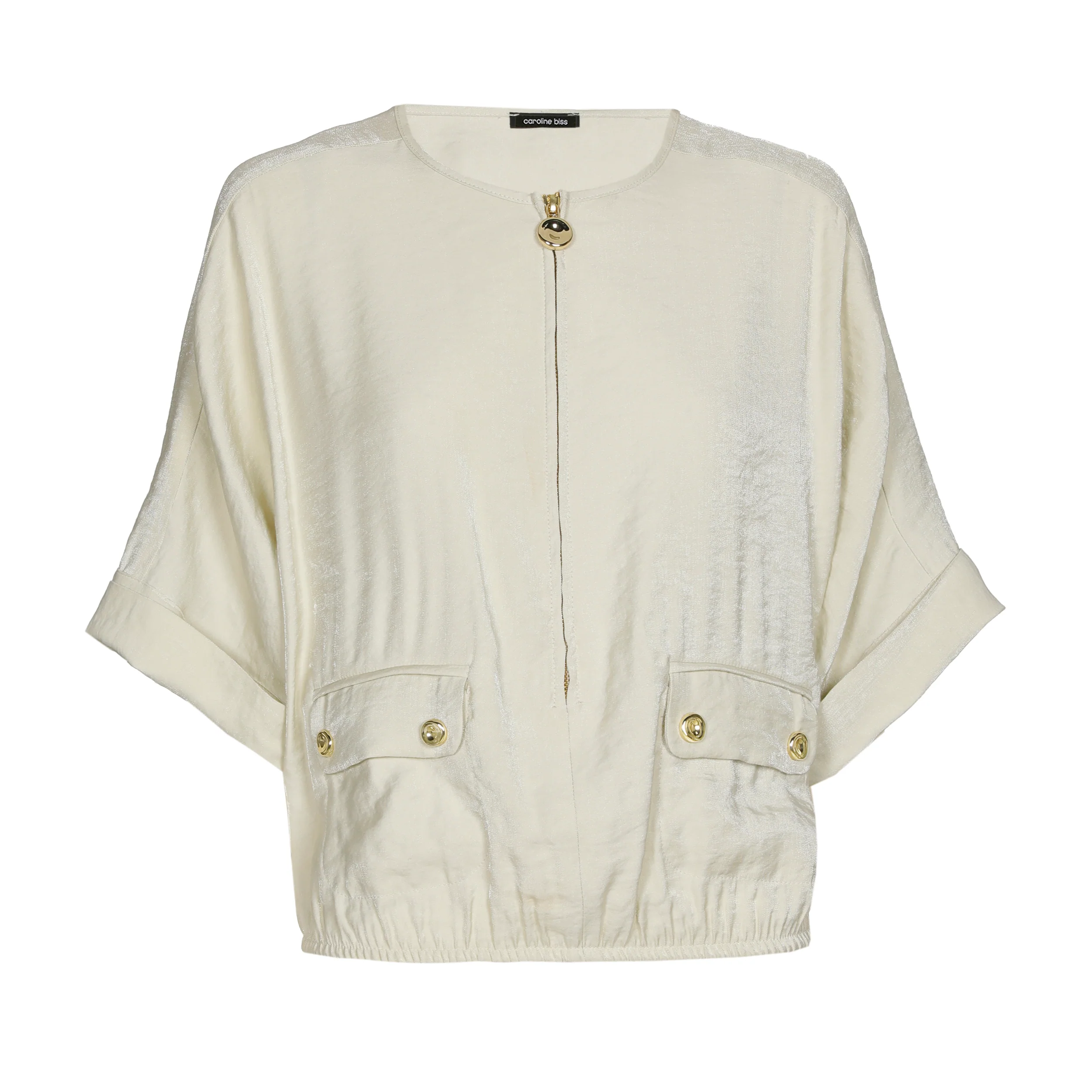 Blouses korte mouw groen Caroline Biss