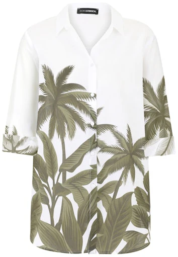 Blouses lange mouw groen Doris Streich