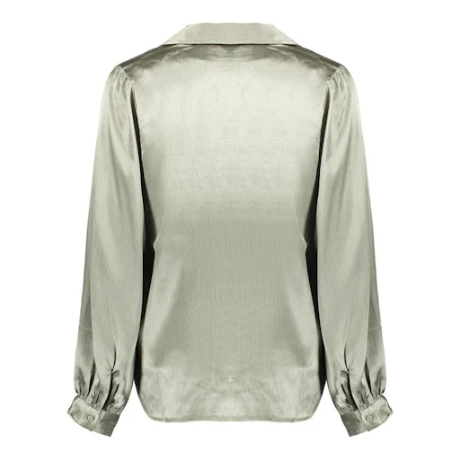 Blouses lange mouw groen Geisha - Image 4