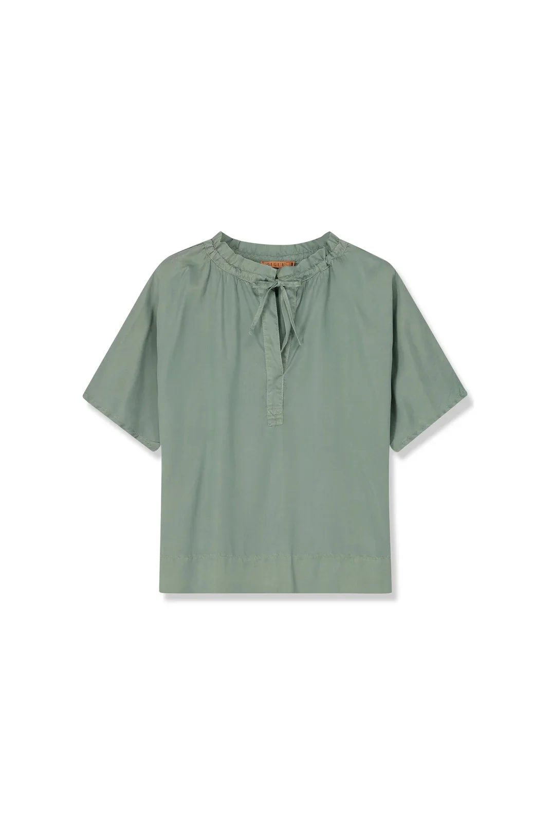 Blouses korte mouw groen Gigue