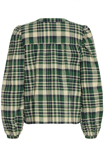 Blouses lange mouw groen ICHI - Image 2