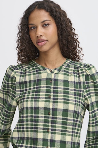 Blouses lange mouw groen ICHI - Image 4