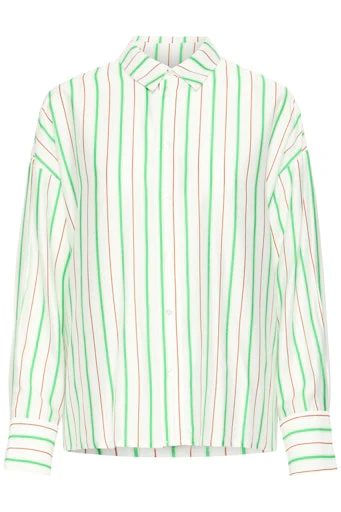 Blouses lange mouw groen ICHI