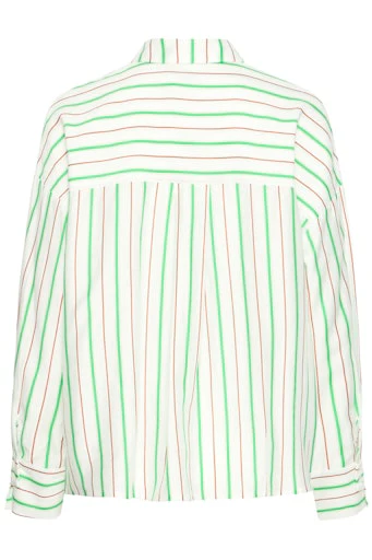 Blouses lange mouw groen ICHI - Image 2