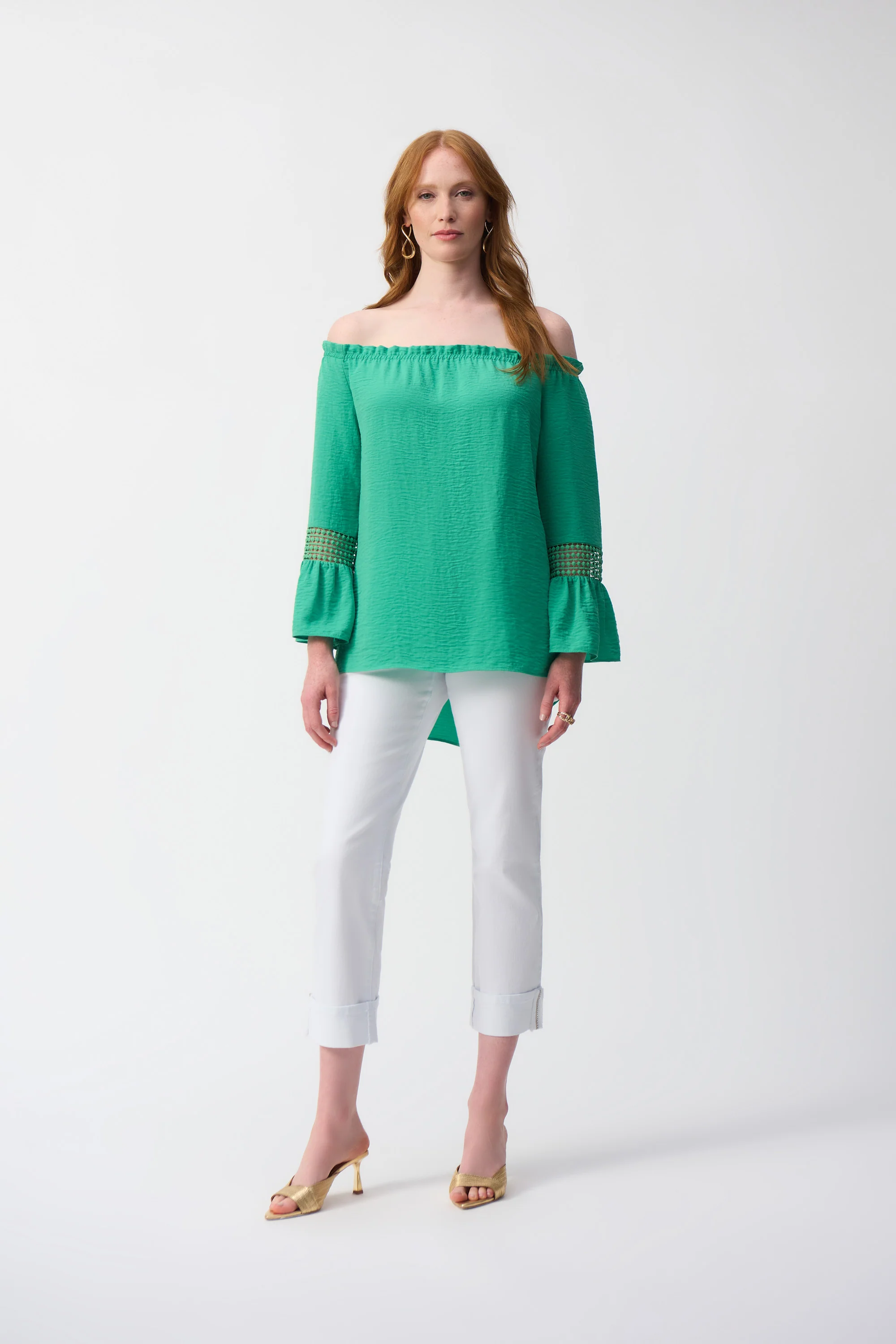 Blouses lange mouw groen Joseph Ribkoff - Image 2