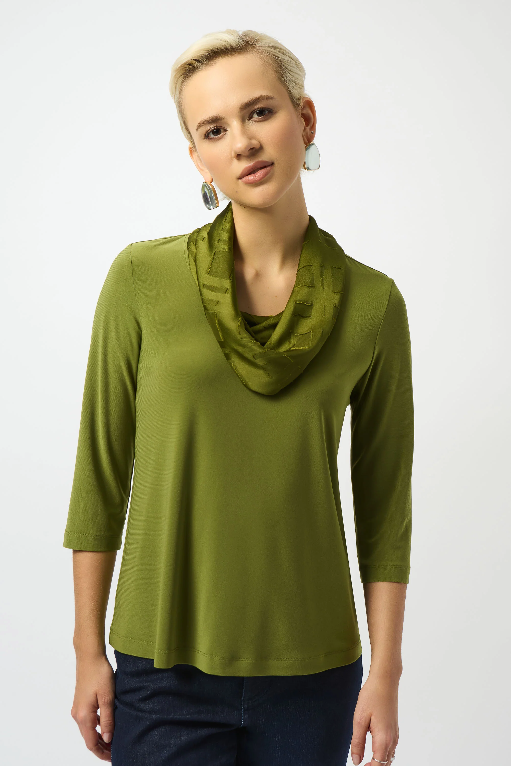 Blouses lange mouw groen Joseph Ribkoff - Image 2