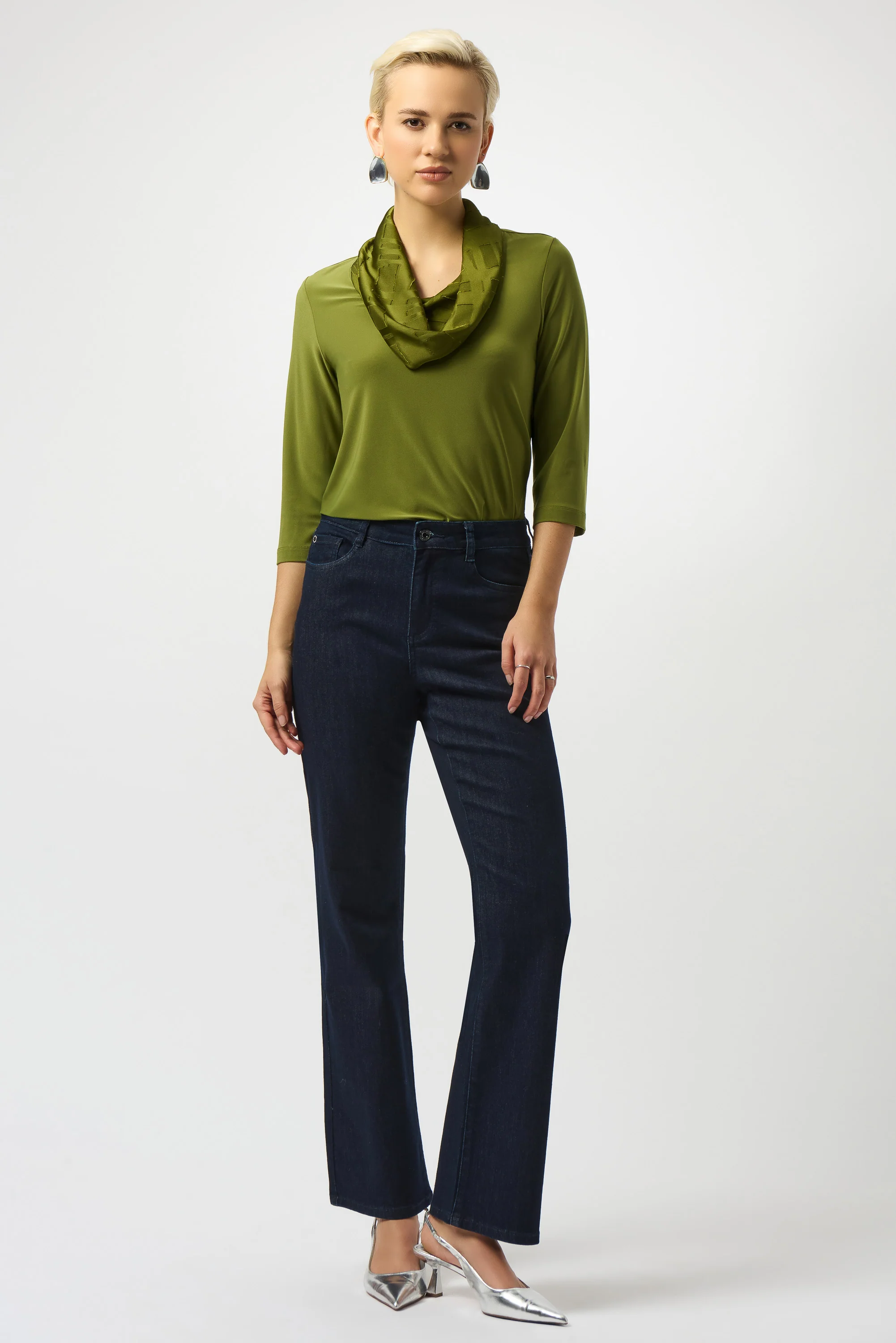Blouses lange mouw groen Joseph Ribkoff - Image 3