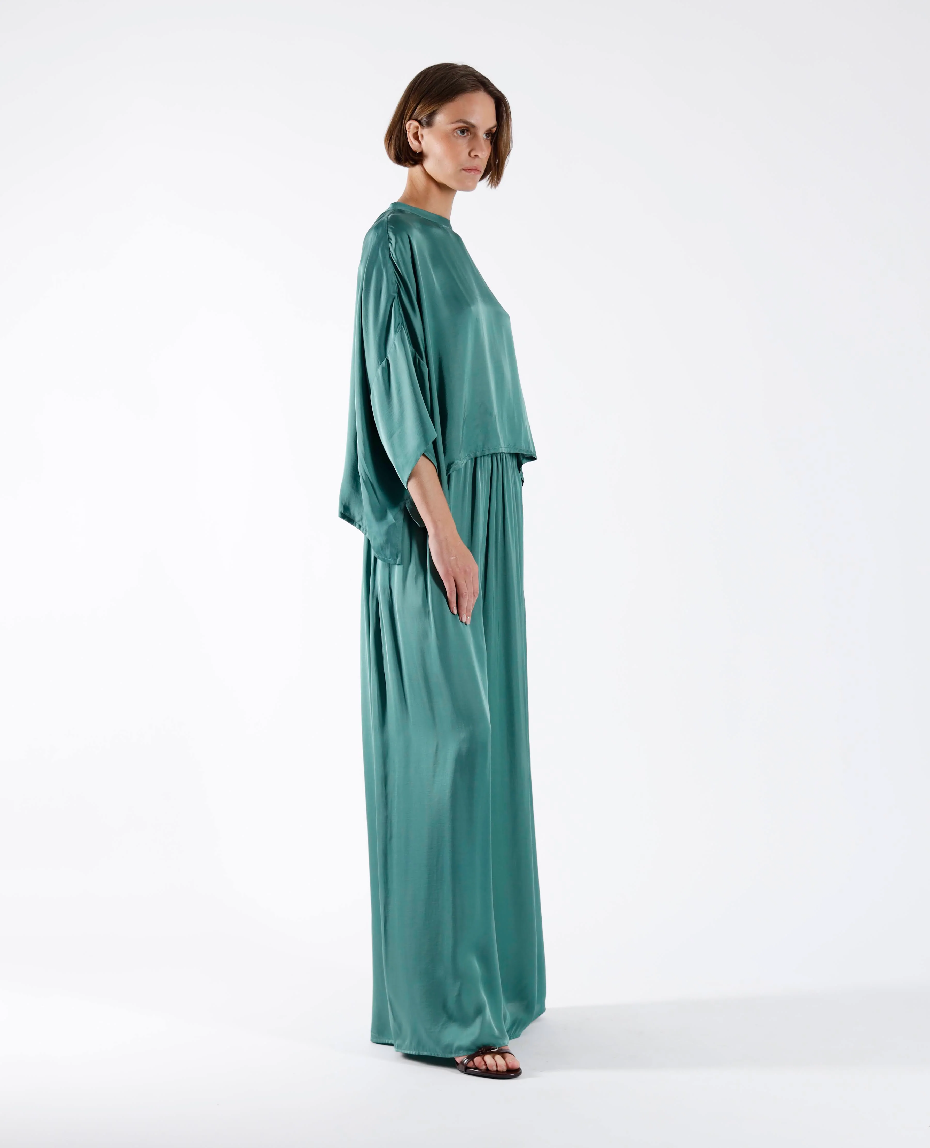 Blouses lange mouw groen Julia June - Image 3
