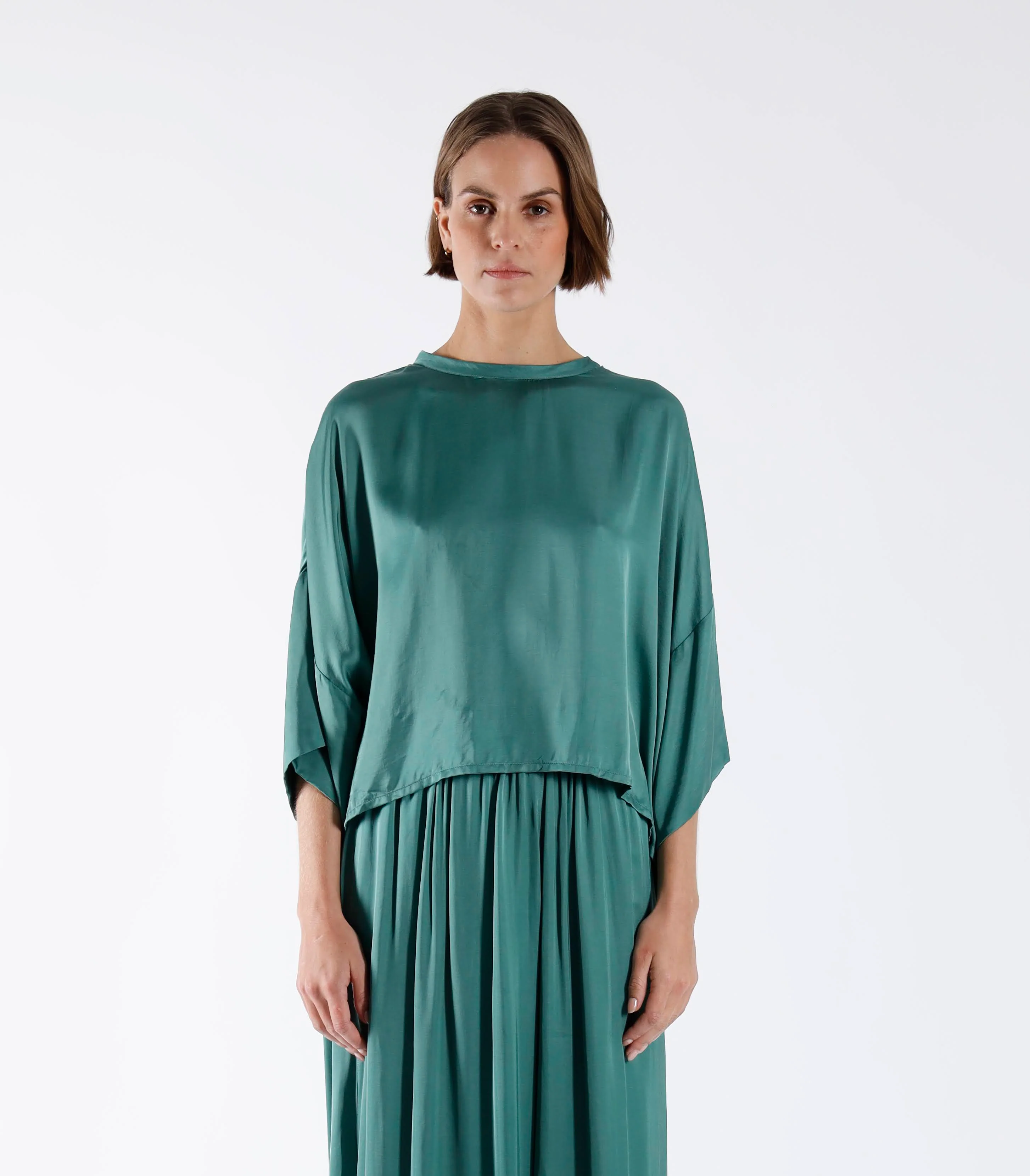 Blouses lange mouw groen Julia June - Image 4