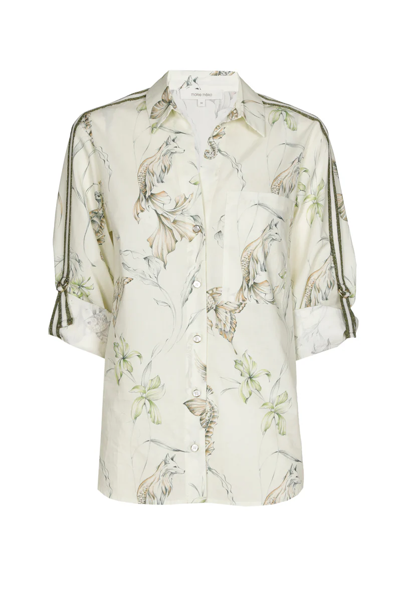 Blouses lange mouw groen Marie Méro - Image 3