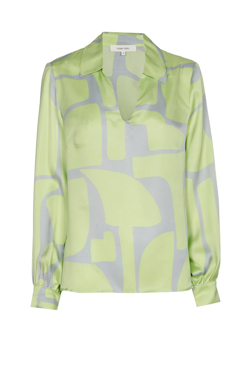 Blouses lange mouw groen Marie Méro - Image 3
