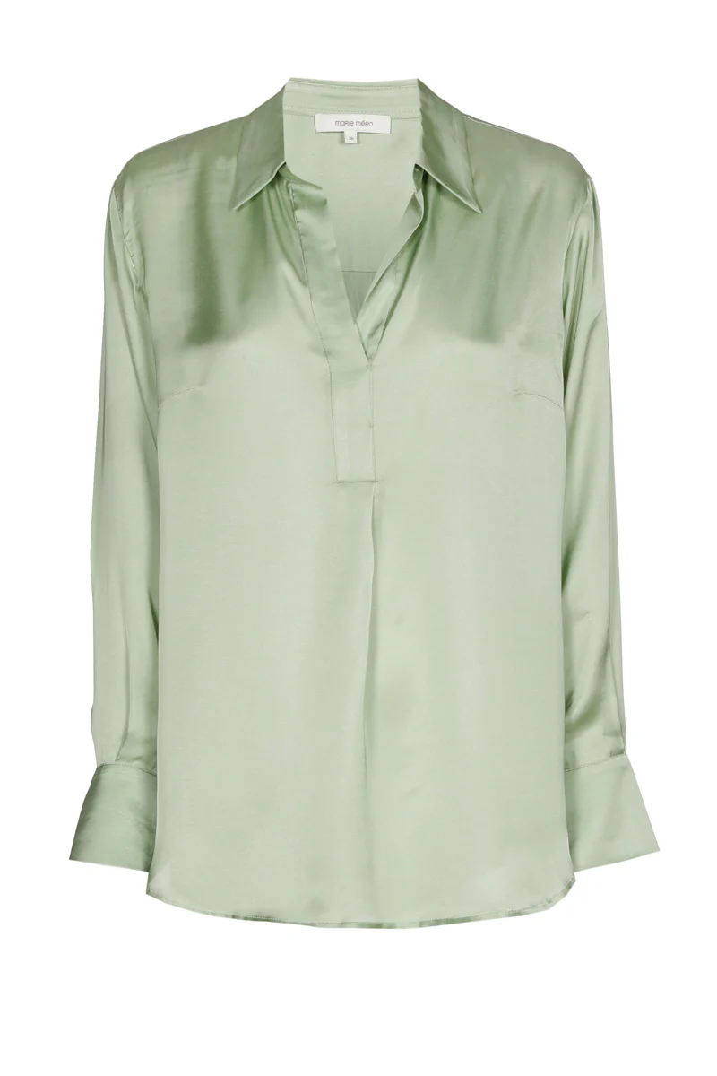 Blouses lange mouw groen Marie Méro - Image 4