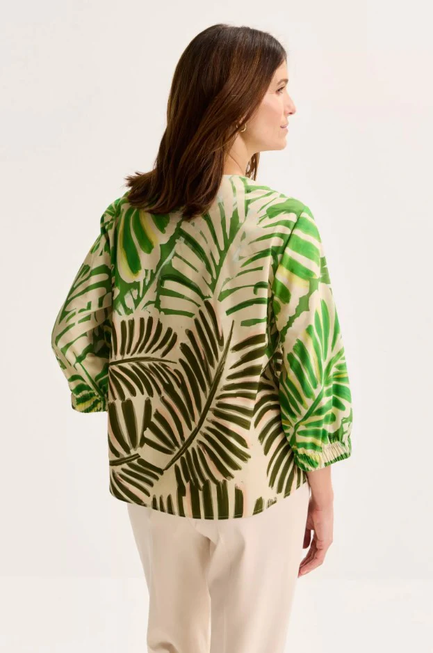 Blouses lange mouw groen Mayerline - Image 4