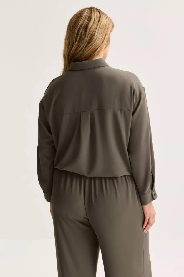 Blouses lange mouw groen Mayerline - Image 4