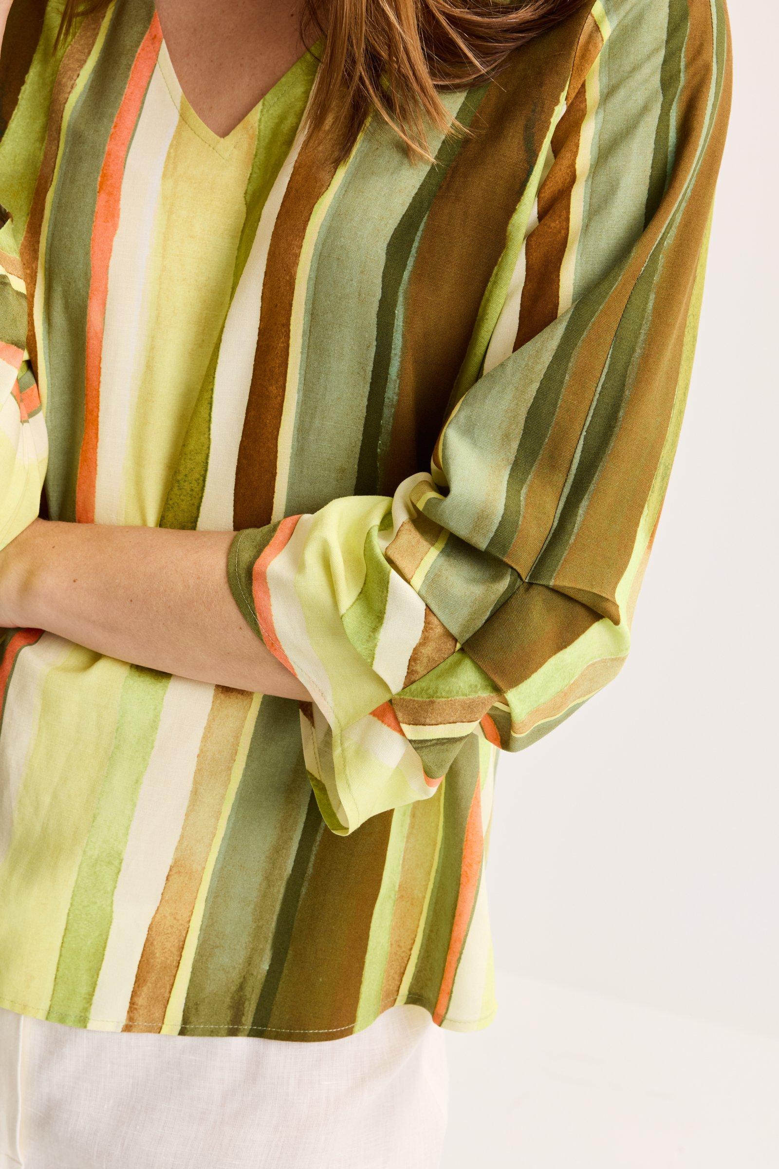 Blouses lange mouw groen Mayerline - Image 4