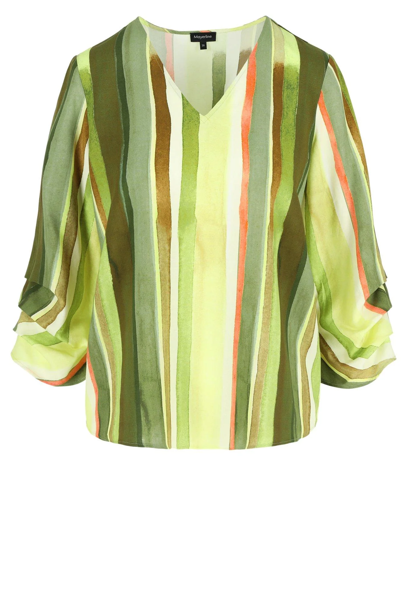 Blouses lange mouw groen Mayerline - Image 6