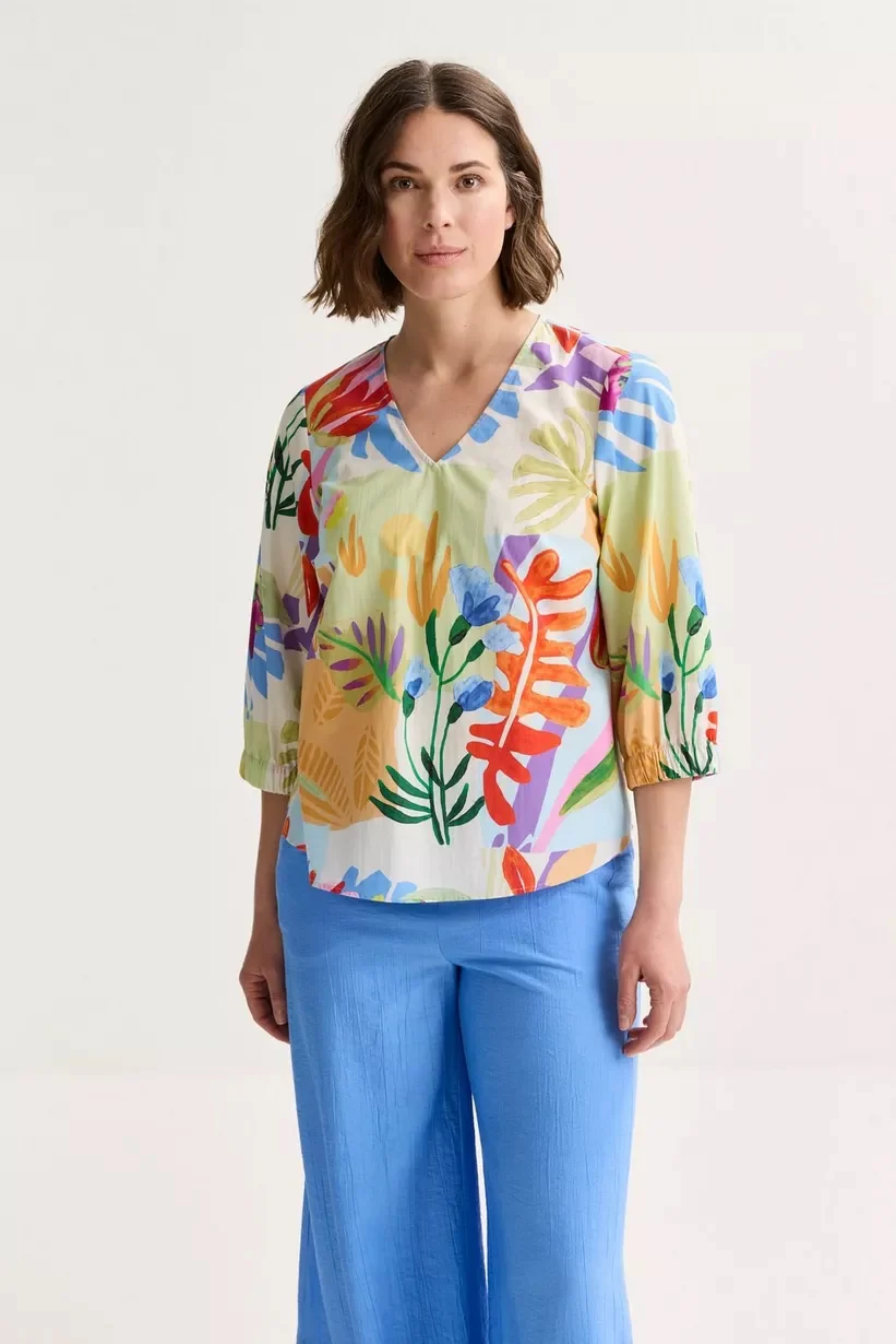 Blouses lange mouw groen Mayerline