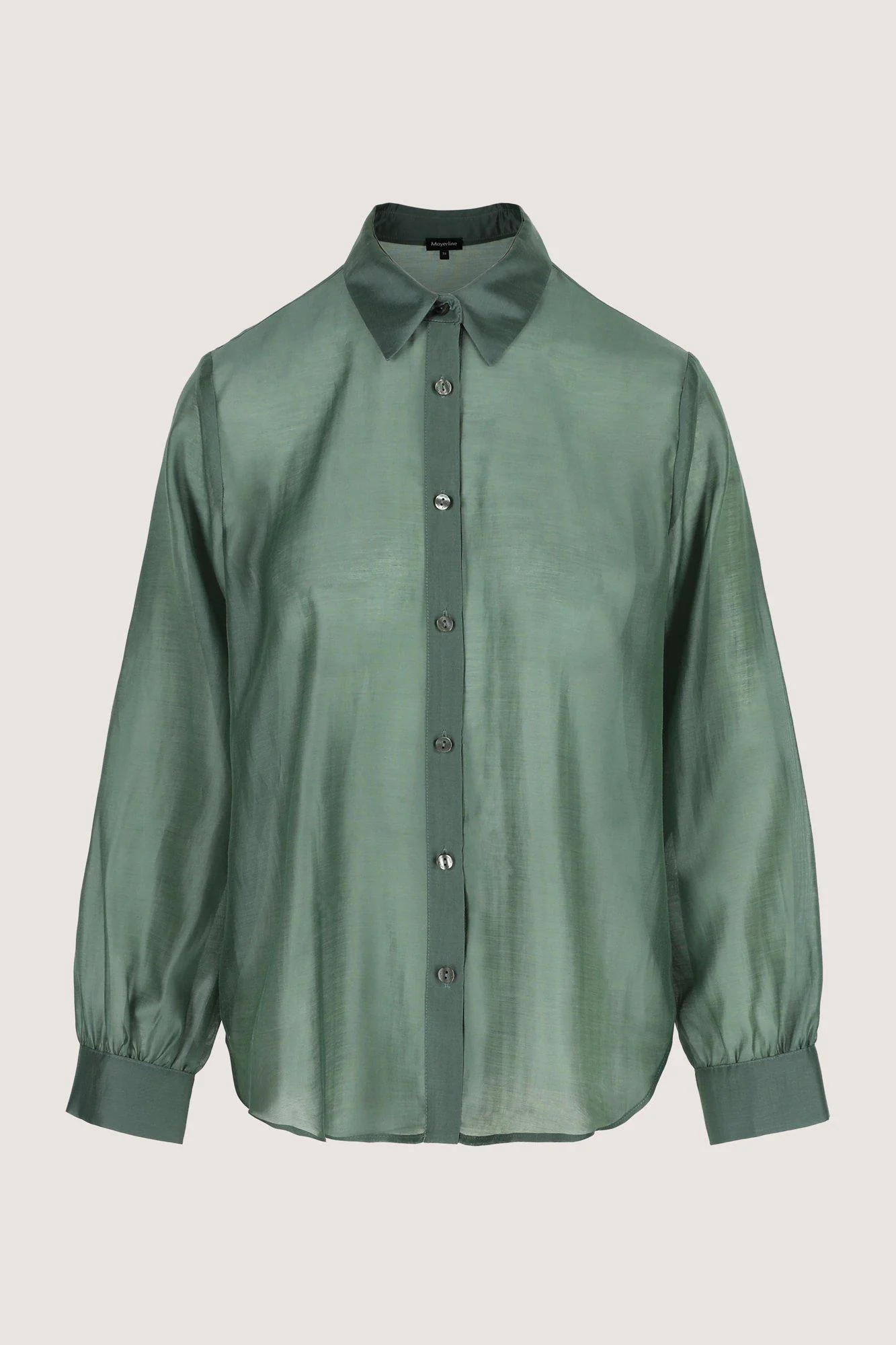 Blouses lange mouw groen Mayerline - Image 2