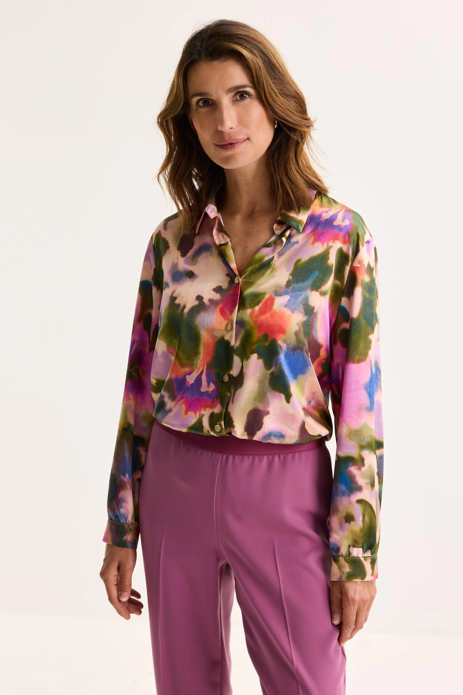 Blouses lange mouw groen Mayerline