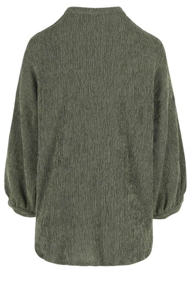 Blouses lange mouw groen Mayerline - Image 3