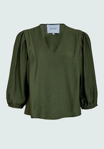 Blouses lange mouw groen Minus - Image 2