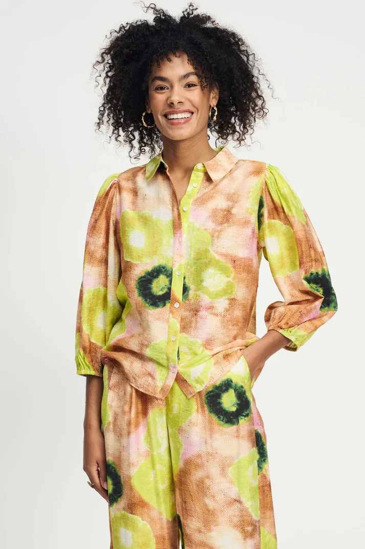 Blouses lange mouw groen POM Amsterdam