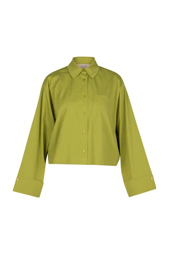 Blouses lange mouw groen Studio Anneloes